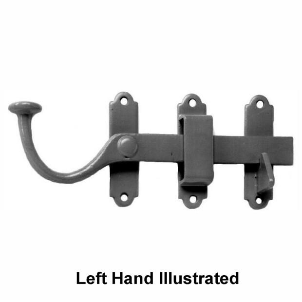 Surface Gate Latch; Left Hand (LH); Epoxy Black (EXB)(BK); 178mm (7