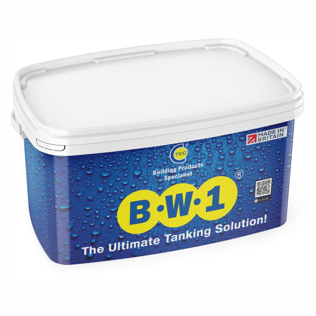 BW1 Ultimate Antibacterial Waterproofing Tanking Solution; 5 Litre