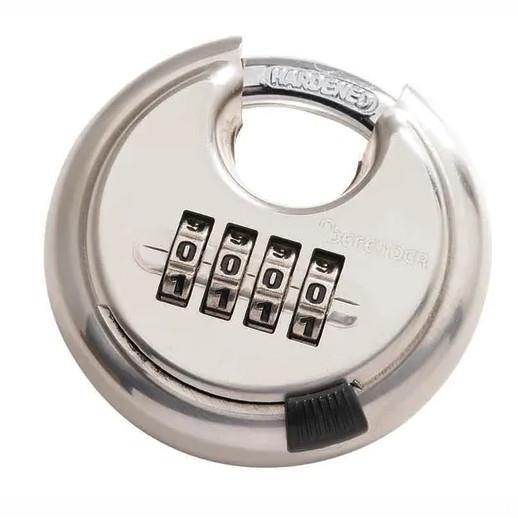 Defender DFDC70 Combination Discus Padlock; Stainless Steel; 70mm