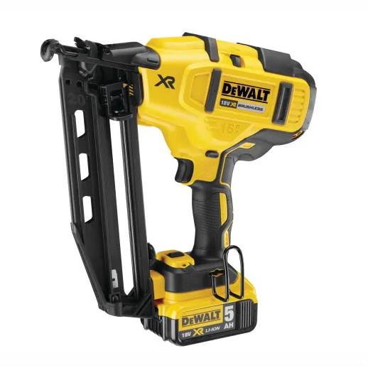 Dewalt DCN660 XR Brushless Second Fix Nailer; 18 Volt; 2 x 5.0Ah Batteries Charger & Case