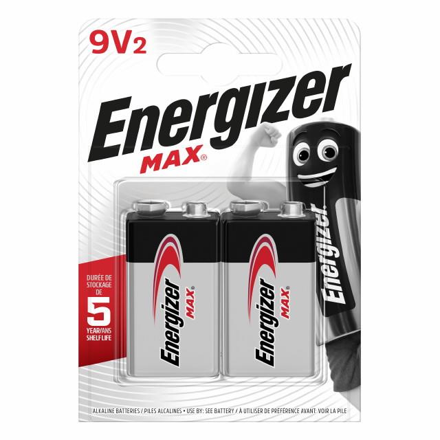 Energizer Max 6lr61 Battery 9 Volt Cell Pack 2 Kirby And Wells 1339