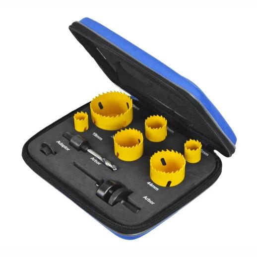 Faithfull FAIHSKIT Professional Holesaw Kit; 9 Piece; 19 - 57mm