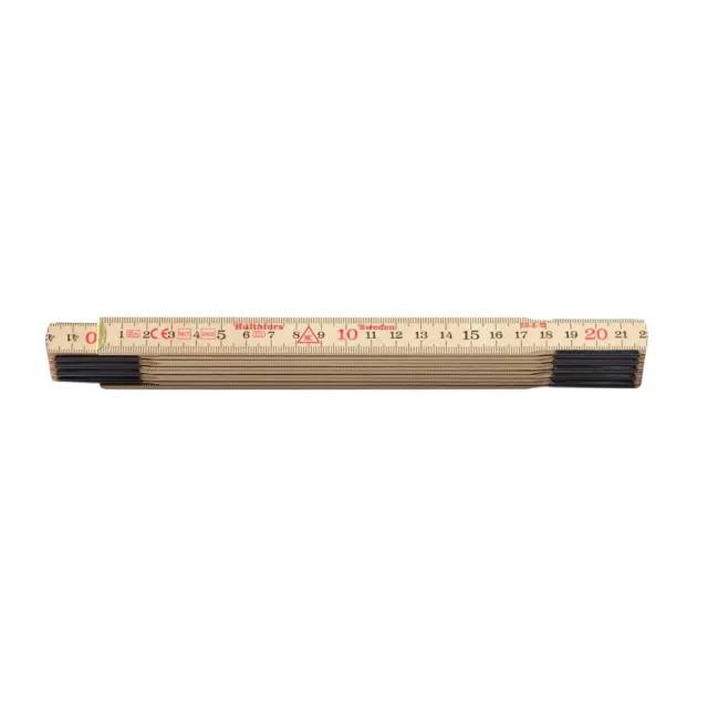 Hultafors 100004 Folding Ruler; Wooden; 10 Section; 2 Metre