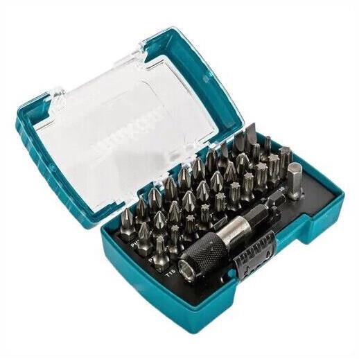 Makita D-74762 32 Piece Screw Driver Bit Set; With Sleeve Chuck Bit Holder