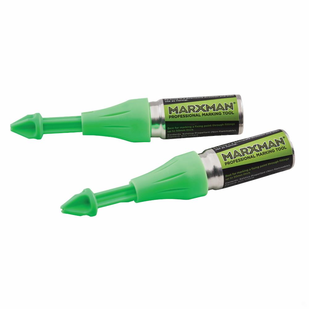 Marxman Standard Professional Marking Tool; Twin Pack; Green (GN); Green Cap Up To 45mm