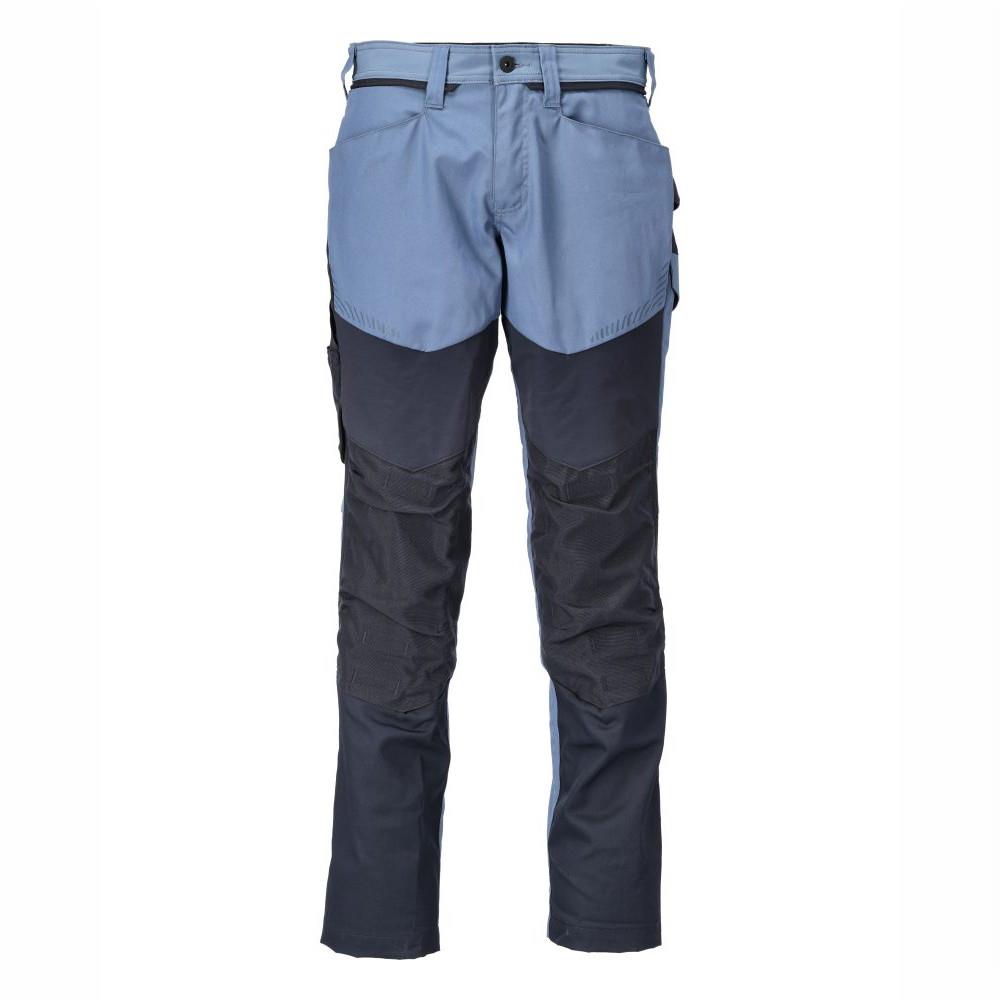 Mascot Customized Lightweight Trousers; With Kneepad Pockets; 22479-230-85010; Slate Blue/Dark Navy (SBL/DKNY); Regular Leg (32