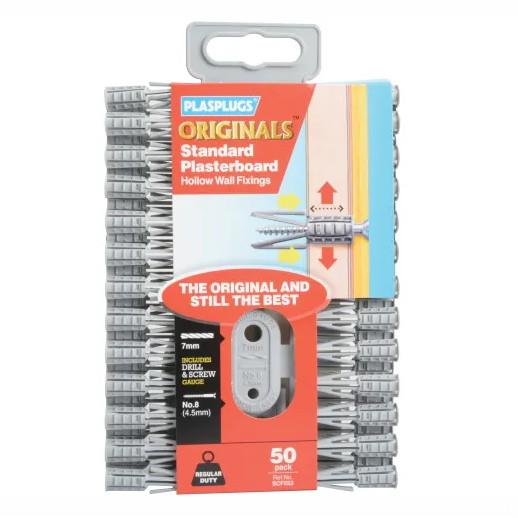 Plasplug SCF 552 ORIGINALS™ Plasterboard Fixings; Pack (50)