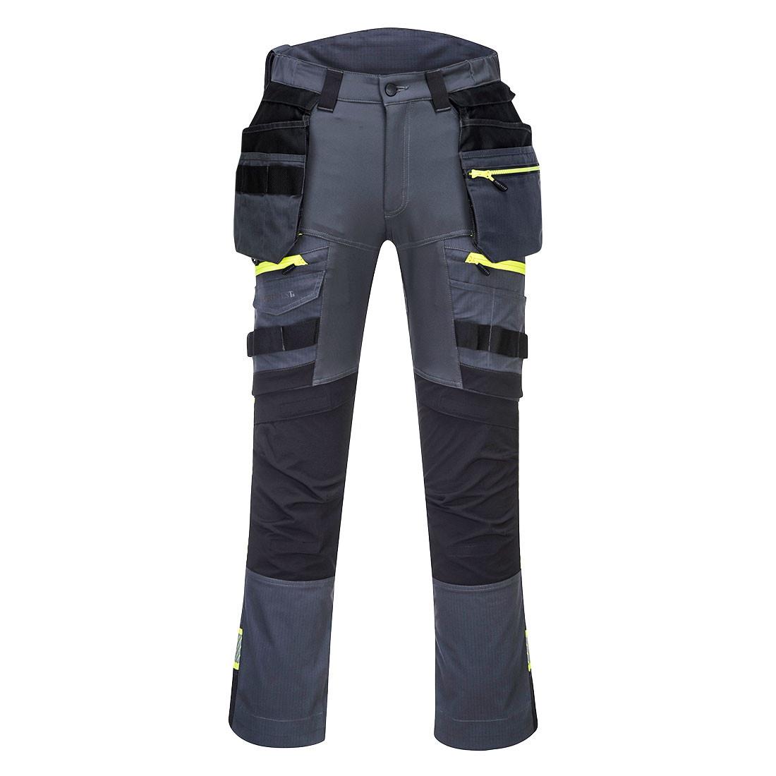 Portwest DX440 DX4 Detachable Holster Pocket Trouser; Metal Grey (GR); Regular Leg (31