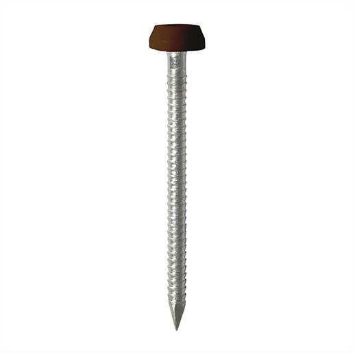 Poly Top Pins; Mahogany (MAH); 2.10 x 25mm; A4 Stainless Steel; Box (250)