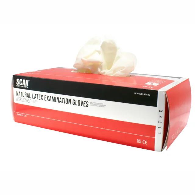 Scan SCAGLOVINYL Vinyl Disposable Gloves; Large (L); Box (100)