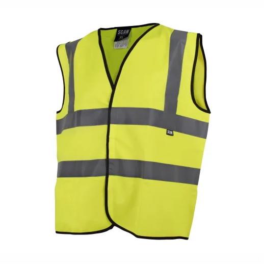 Scan SCAHVWM Hi-Vis Waistcoat; Yellow (YEL); Medium (M) (41