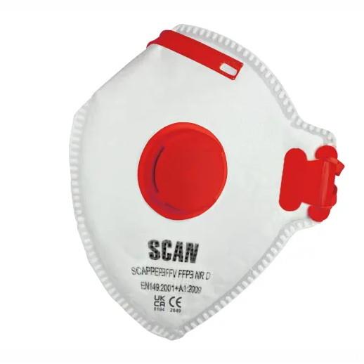 Scan SCAPPEP3FFV FFP3 Fold Flat Disposable Mask; Box (3)