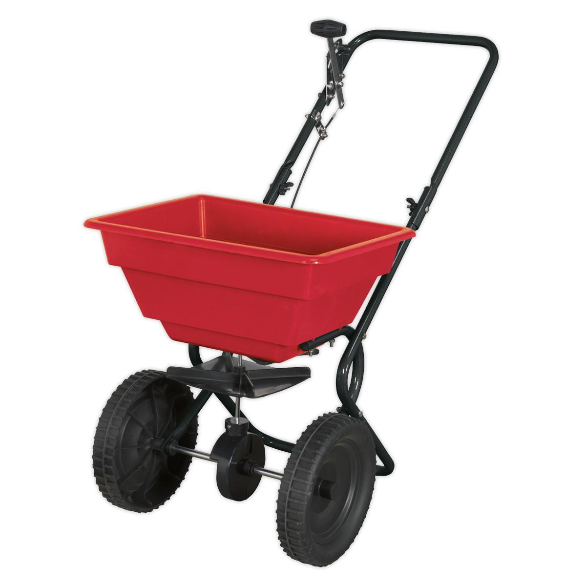 Sealey SPB27W Walk Behind Broadcast Spreader; 3-3.6m Spread Size; 16 Litre (27kg) Hopper Capacity