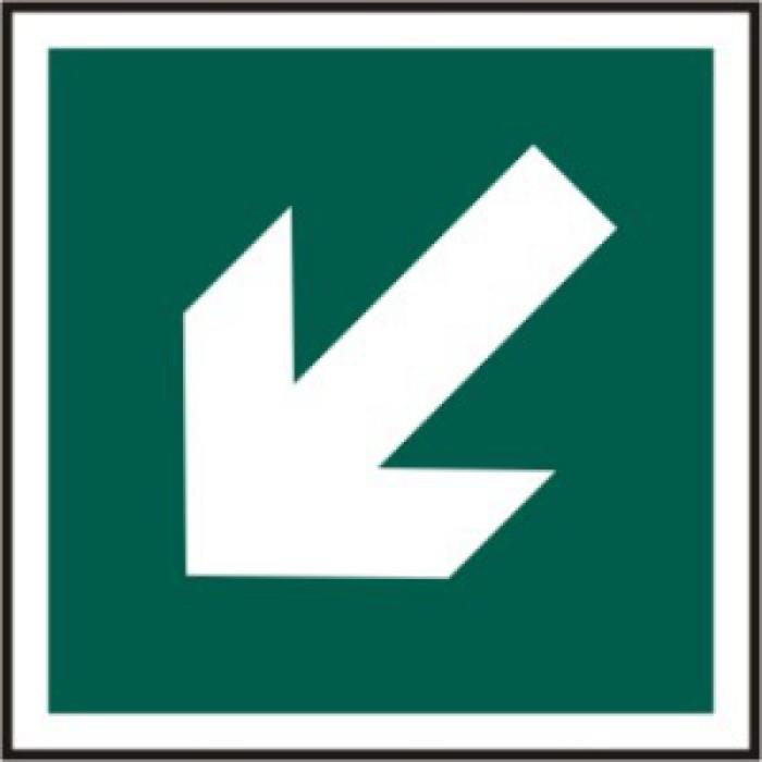 Spectrum Sign 1883 Arrow Symbol (Angled 45'); Self Adhesive Semi Rigid (PVC); 150 x 150mm