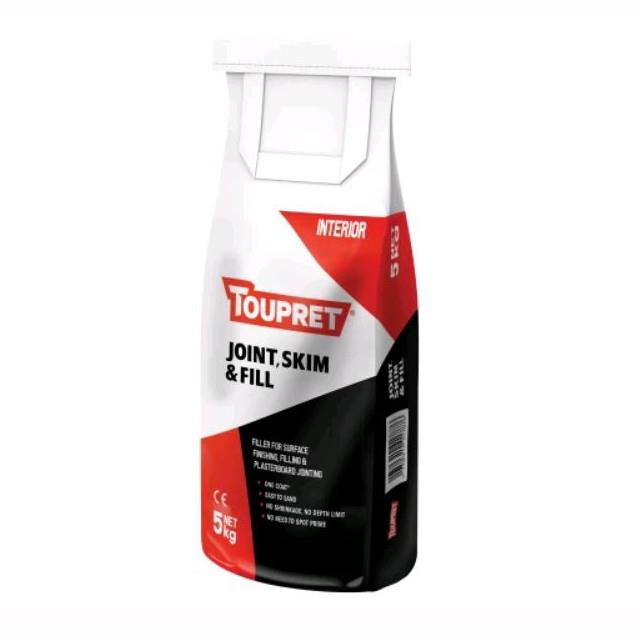 Toupret FGBJ05GB Joint Skim & Fill Powder; 5Kg