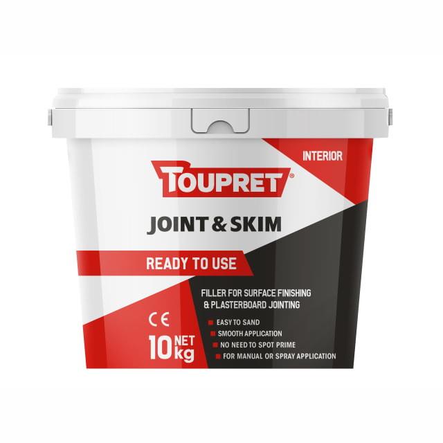 Toupret FGBJP10GB Ready To Use Joint & Skim; 10Kg