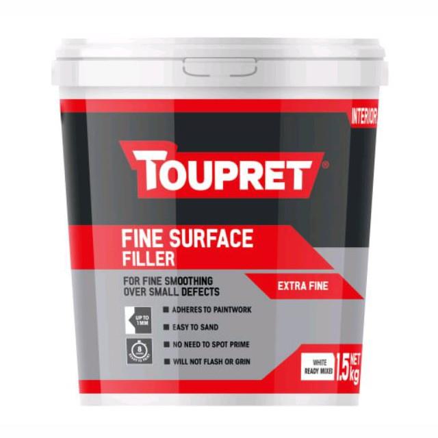 Toupret TTLIP01.5GB Fine Surface Filler; 1.5Kg