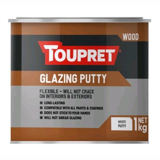 Toupret TTMABLA01GB Glazing Putty; 1Kg