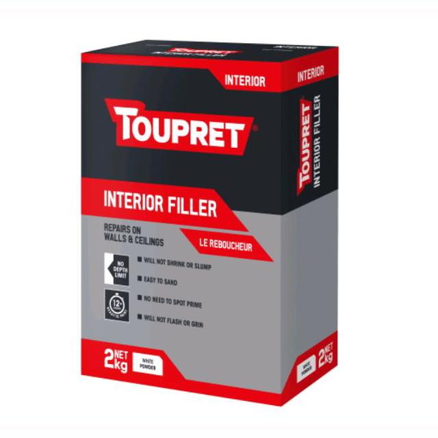 Toupret TTREB702GB Interior Filler Powder; 2Kg