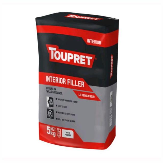 Toupret TTREB7051GB Interior Filler Powder; 5Kg