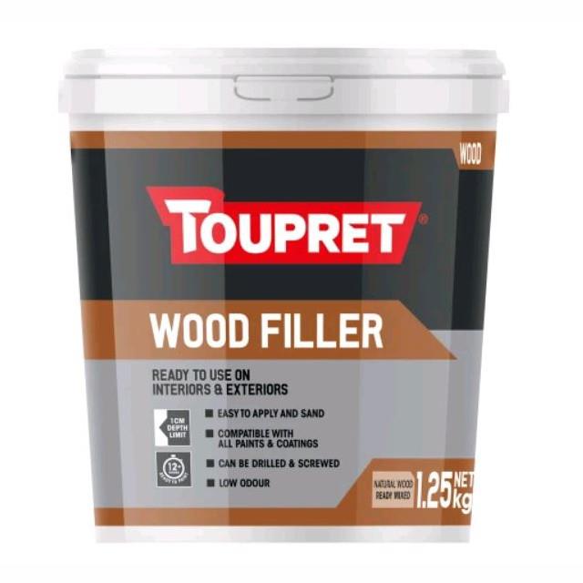 Toupret TTRPBO1.25GB Wood Filler; Ready To Use; 1.25Kg