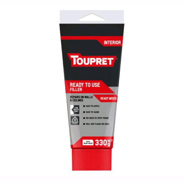 Toupret TTRPTUBGB Ready To Use Filler; Interior; Handy 330g Tube