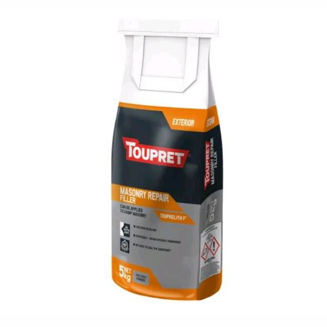 Toupret TTTHR05GB Exterior Masonry Repair Filler; 5Kg