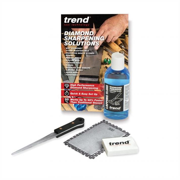 Trend DWS/KIT/C Complete Sharpeners Kit; 1 Each DWS/CC/FC; DWS/TF3M/F; DWS/LF/100; With Non Slip Mat