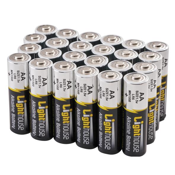 Lighthouse AA Batteries; Bulk Pack (24)