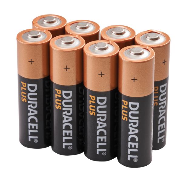 Duracell Plus Battery 'AA' Cell; Pack (8)