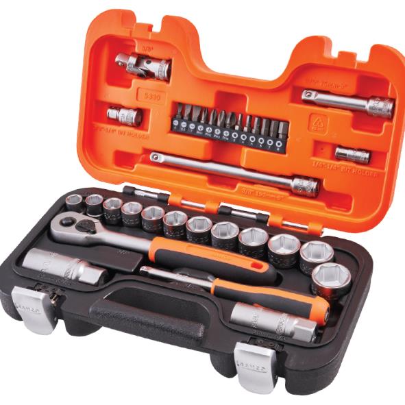 Bahco S330 Socket Set; 1/4