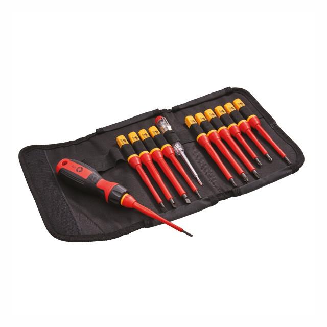 Faithfull FAISDVDES13W 13 Piece Quick Change VDE Screwdriver Set